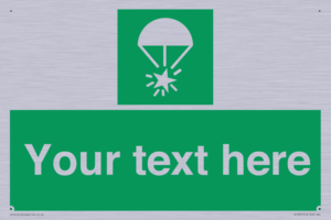 Custom sign safe condition Rocket parachute flare